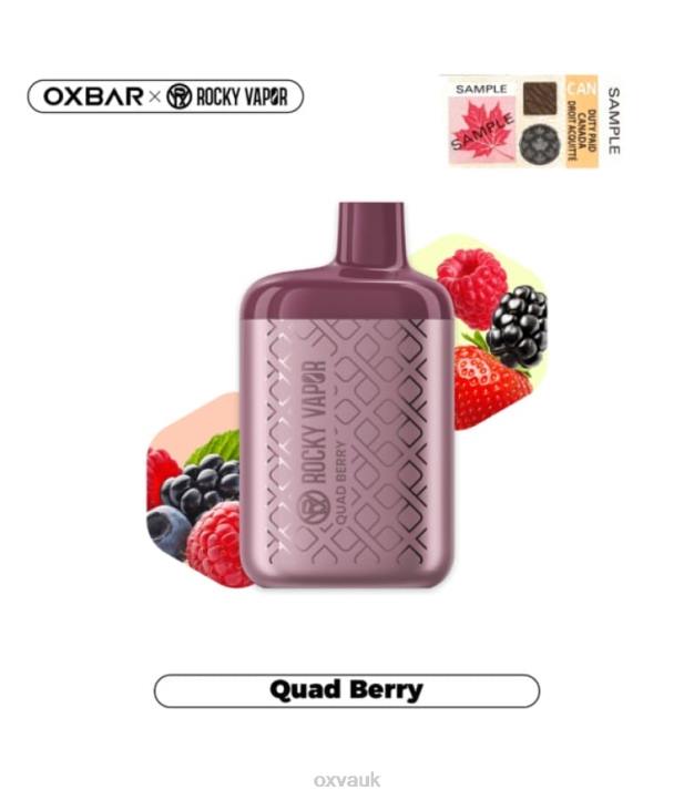 OXVA OXBAR 4500 OXVA UK QUAD BERRY N6DT31