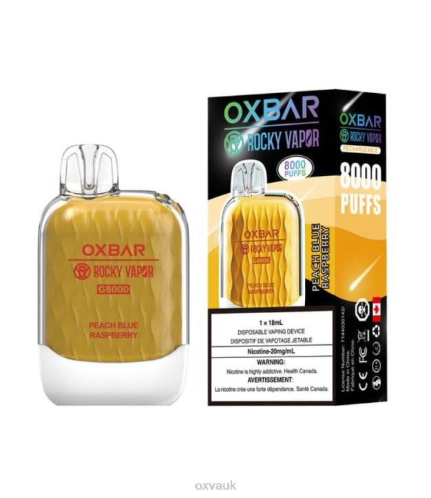 OXVA OXBAR G8000 OXVA Disposable Pod PEACH BLUE RASPBERRY N6DT37