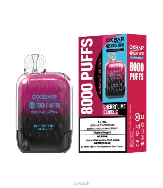 OXVA OXBAR G8000 OXVA Pods UK CHERRY LIME CLASSIC N6DT44