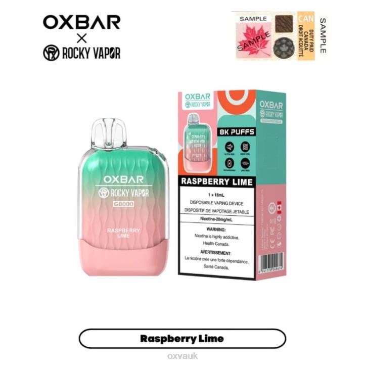 OXVA OXBAR G8000 OXVA UK RASPBERRY LIME N6DT11