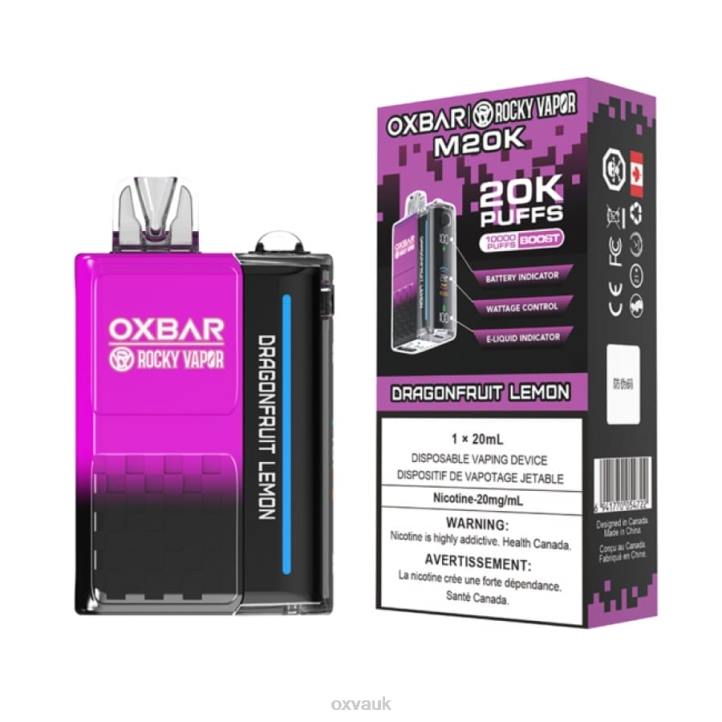 OXVA OXBAR M20K OXVA Pods UK DRAGONFRUIT LEMON N6DT4