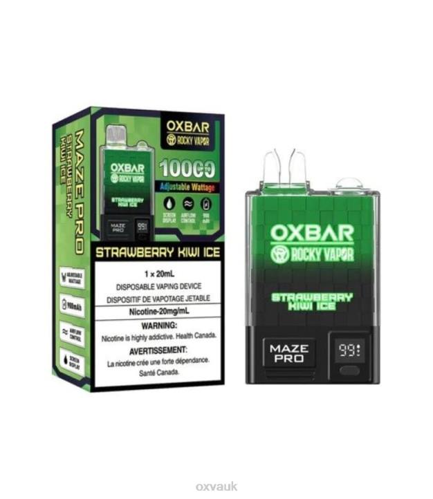 OXVA OXBAR MAZE PRO 10000 OXVA Disposable Pod STRAWBERRY KIWI ICE N6DT27