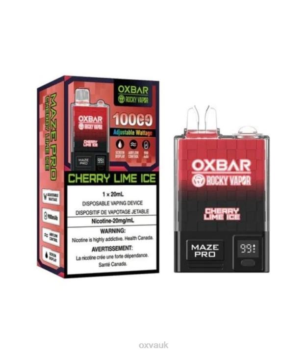 OXVA OXBAR MAZE PRO 10000 OXVA Disposable Vape Price CHERRY LIME ICE N6DT28