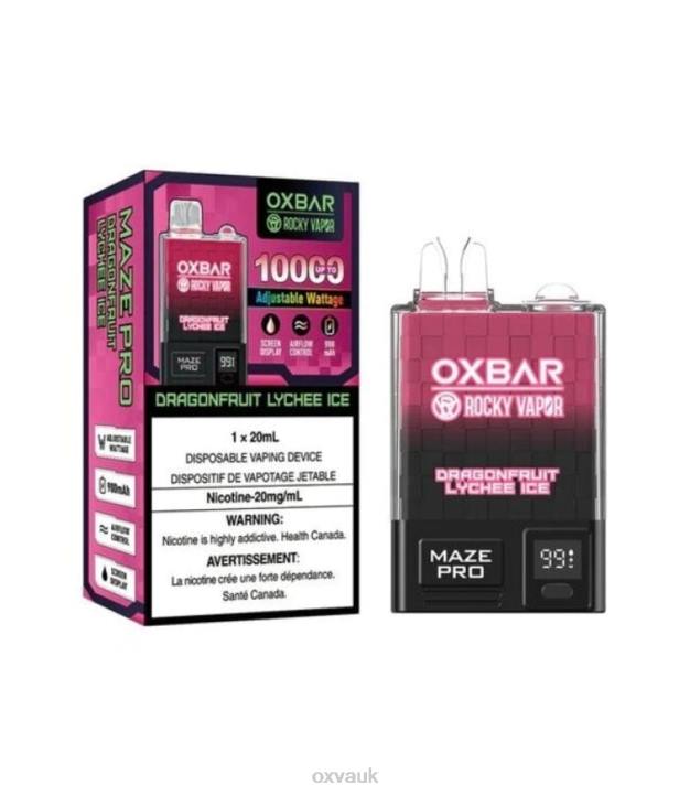 OXVA OXBAR MAZE PRO 10000 OXVA London DRAGONFRUIT LYCHEE ICE N6DT25