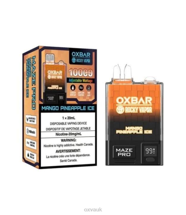 OXVA OXBAR MAZE PRO 10000 OXVA Price MANGO PINEAPPLE ICE N6DT29