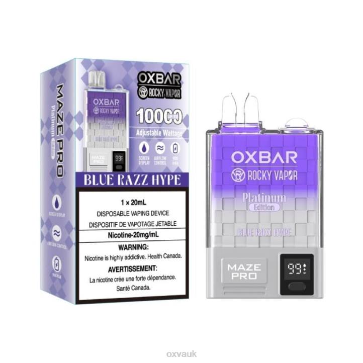 OXVA OXBAR MAZE PRO 10000 OXVA Vape Price BLUE RAZZ HYPE N6DT16