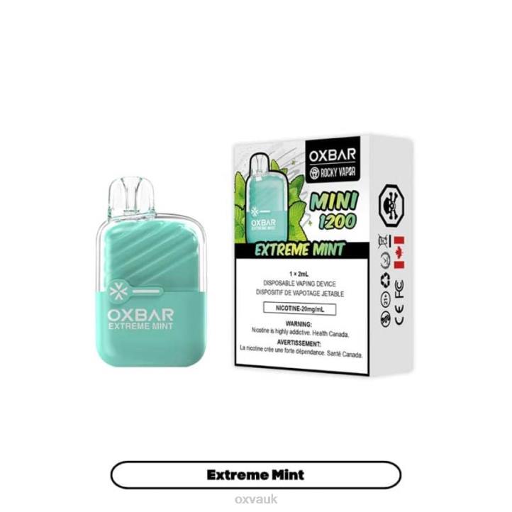 OXVA OXBAR MINI 1200 OXVA Disposable Vape Price EXTREME MINT N6DT8