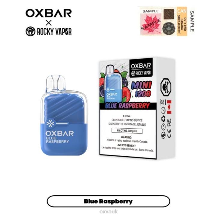 OXVA OXBAR MINI 1200 OXVA Pods UK BLUE RASPBERRY N6DT24