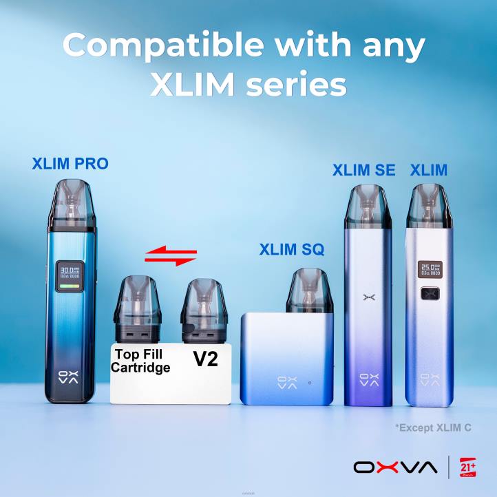 OXVA XLIM V3 OXVA Vape Pod GREY N6DT83 CARTRIDGE TOP FILL
